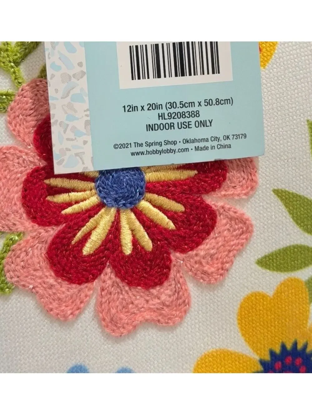 NWT Hobby Lobby Floral Scalloped Pillow